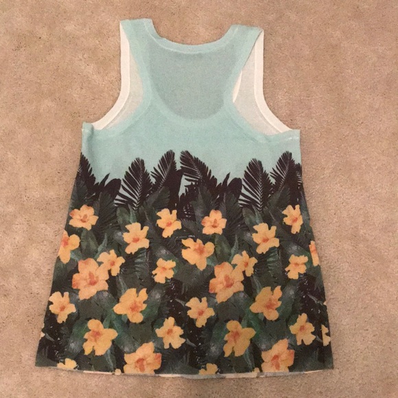 J. Crew Black Label Floral Tank - Picture 5 of 6
